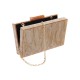 Bolsa Maria Chic Acessórios Clutch Tita Acrílico Dourada