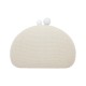 Bolsa Maria Chic Acessórios Clutch Noa Tecido Marfim