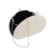 Bolsa Maria Chic Acessórios Clutch Noa Tecido Marfim