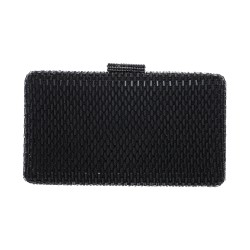 Bolsa Maria Chic Acessórios Clutch Cris Cristais Pretos