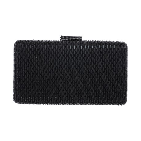 Bolsa Maria Chic Acessórios Clutch Cris Cristais Pretos
