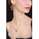 Colar Claudia Arbex Vitória Pérolas Cristais Ouro Vintage