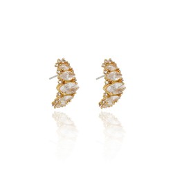 Brinco Claudia Arbex Vitória Argola Ouro Vintage