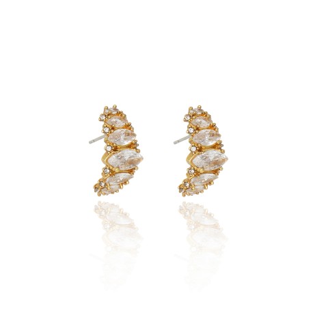 Brinco Claudia Arbex Vitória Argola Ouro Vintage