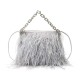 Bolsa Isla Sylvie Bag Plumas Corrente Multifuncional Prata