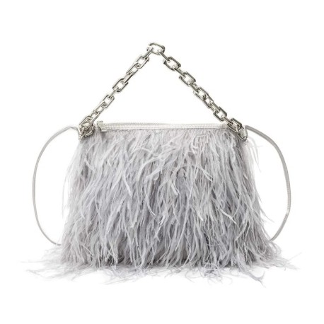 Bolsa Isla Sylvie Bag Plumas Corrente Multifuncional Prata