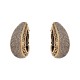 Brinco Nino Bran Acessórios Argola Cristais Ouro Vintage