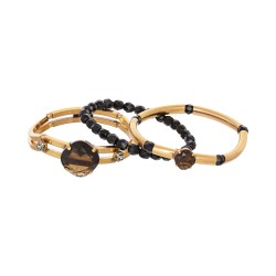Pulseira Gabriela Pires Atropo Kit Cristais Ouro Vintage