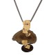 Colar Camila Klein Rochas Conceito Pedras Grafite Ouro Velho