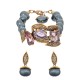 Conjunto Camila Klein Tsarina Pérolas Cristais Ouro Velho