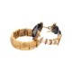 Pulseira Camila Klein Graham Kit Pérolas Resina Ouro Velho