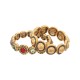 Pulseira Camila Klein Graham Kit Cristais Ouro Velho