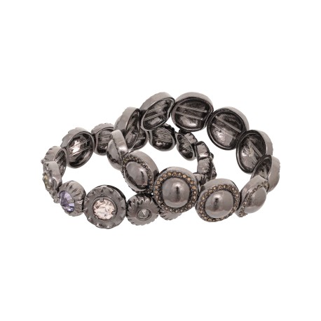 Pulseira Camila Klein Graham Kit Cristais Grafite