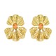 Brinco Nádia Gimenes Maré Boho Pressão Cristal Dourado