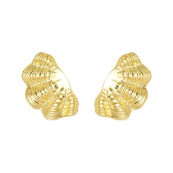 Brinco Nádia Gimenes Maré Boho Pressão Dourado