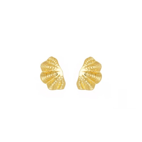 Brinco Nádia Gimenes Maré Boho Concha Dourado