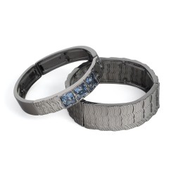 Pulseira Camila Klein Mármore Kit Cristais Grafite