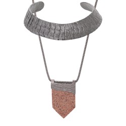 Colar Camila Klein Marmore Kit Choker Grafite