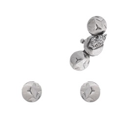 Brinco Claudia Arbex Shark Kit Ear Cuff Prata Vintage