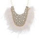 Colar Raquel Pires Glam Maxi Customizado Branco Dourado