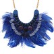 Colar Raquel Pires Glam Maxi Customizado Azul