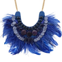 Colar Raquel Pires Glam Maxi Customizado Azul