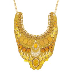 Colar Raquel Pires Glam Maxi Customizado Amarelo