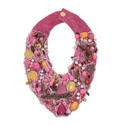 Colar Raquel Pires Glam Maxi Customizado Rosa