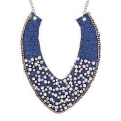 Colar Raquel Pires Glam Maxi Customizado Azul