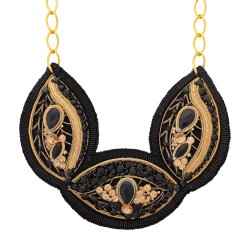 Colar Raquel Pires Glam Customizado Preto