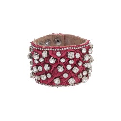 Pulseira Raquel Pires Glam Customizada Rosa