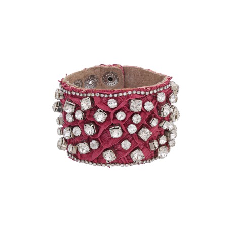 Pulseira Raquel Pires Glam Customizada Rosa