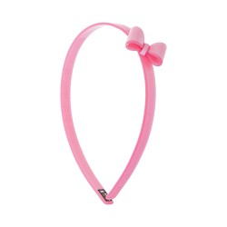 Tiara Bianca Accessory Infantil Laço Acrílica Rosa Perolada