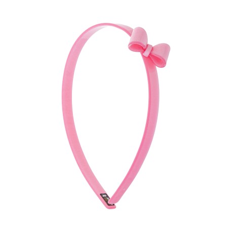 Tiara Bianca Accessory Infantil Laço Acrílica Rosa Perolada