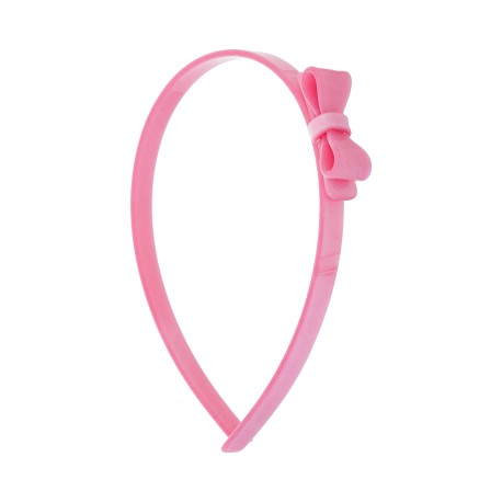 Tiara Bianca Accessory Infantil Laço Acrílica Rosa Perolada