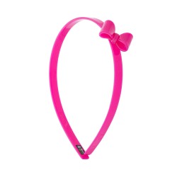 Tiara Bianca Accessory Infantil Laço Acrílica Rosa Pink