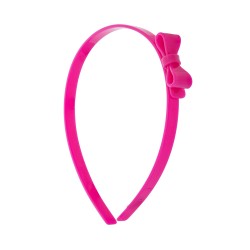 Tiara Bianca Accessory Infantil Laço Acrílica Rosa Pink