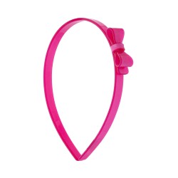 Tiara Bianca Accessory Infantil Laço Acrílica Pink Perolada