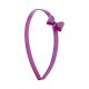 Tiara Bianca Accessory Infantil Laço Acrílica Roxa Perolada