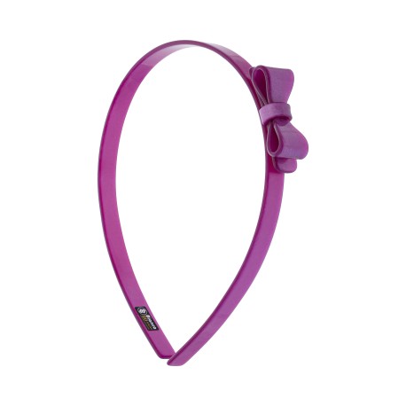 Tiara Bianca Accessory Infantil Laço Acrílica Roxa Perolada