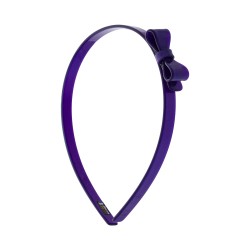 Tiara Bianca Accessory Infantil Laço Acrílica Violeta Perolada