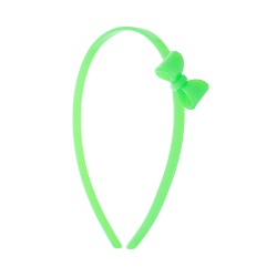 Tiara Bianca Accessory Infantil Laço Acrílica Verde Neon