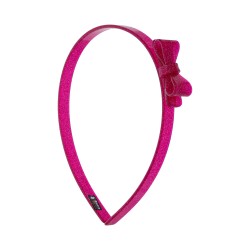 Tiara Bianca Accessory Infantil Laço Acrílica Pink Gliter