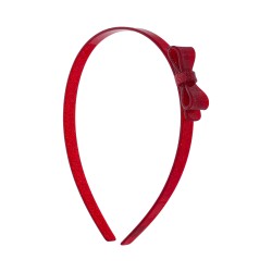 Tiara Bianca Accessory Infantil Laço Acrílica Vermelha Gliter