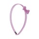Tiara Bianca Accessory Infantil Laço Acrílica Lilás Gliter