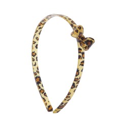 Tiara Bianca Accessory Infantil Laço Acrílica Animal Print