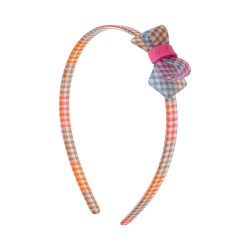 Tiara Bianca Accessory Infantil Laço Acrílica Xadrez