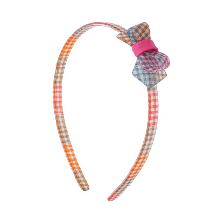 Tiara Bianca Accessory Infantil Laço Acrílica Xadrez