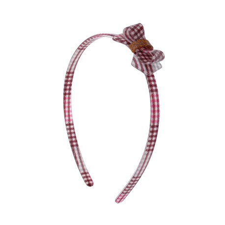 Tiara Bianca Accessory Infantil Laço Acrílica Xadrez