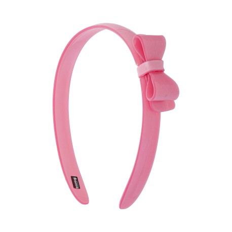 Tiara Bianca Accessory Infantil Laço Acrílica Rosa Perolada